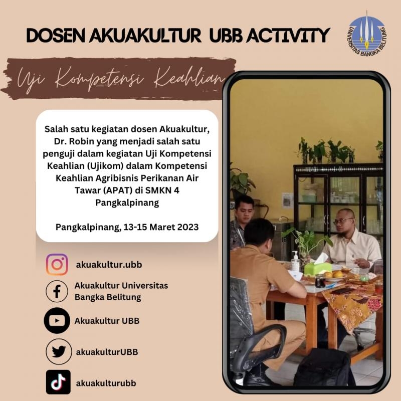 DOSEN AKUAKULTUR UBB ACTIVITY